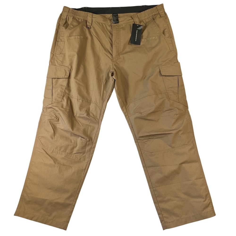 NEW Ripstop Cargo Pants Men 44x32 Tan Tactical Outdoor Utility Workwear NWT